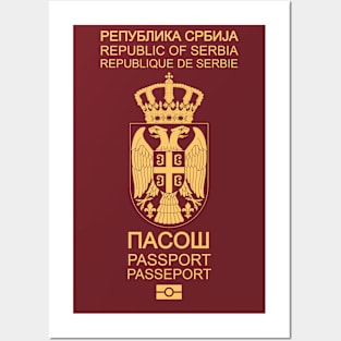 Serbian passport Posters and Art